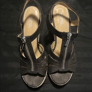 Michael Kors Black Strappy Sandals